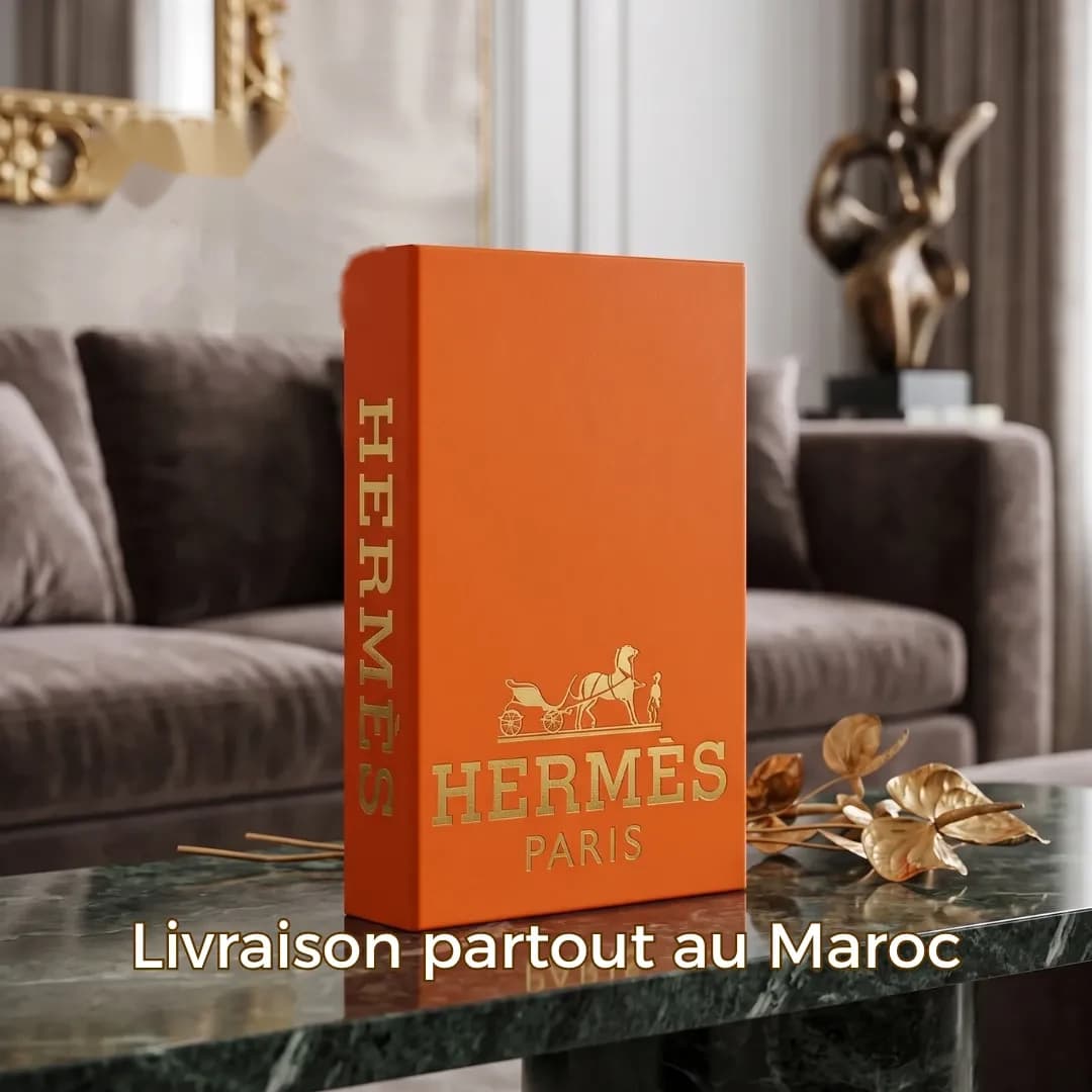 Faux Livre Hermès Paris Orange